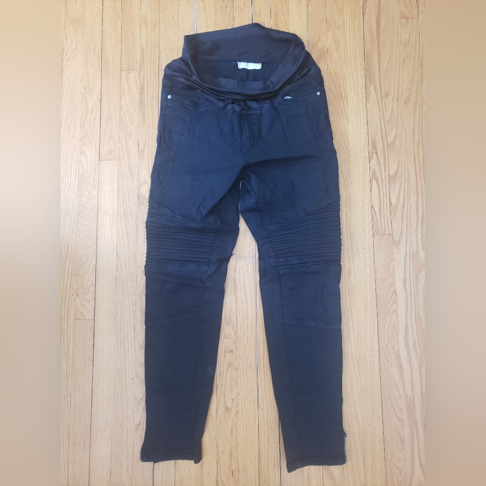 Pinkblush Black Skinny Moto Jeans